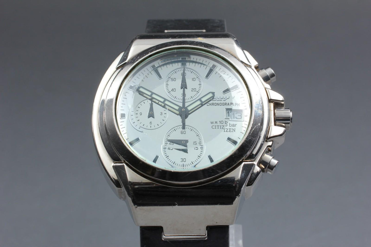 Vintage 2000 [Exc+5] Citizen Oxy 0510-K12169 Chronograph 100m Quartz Men's Watch