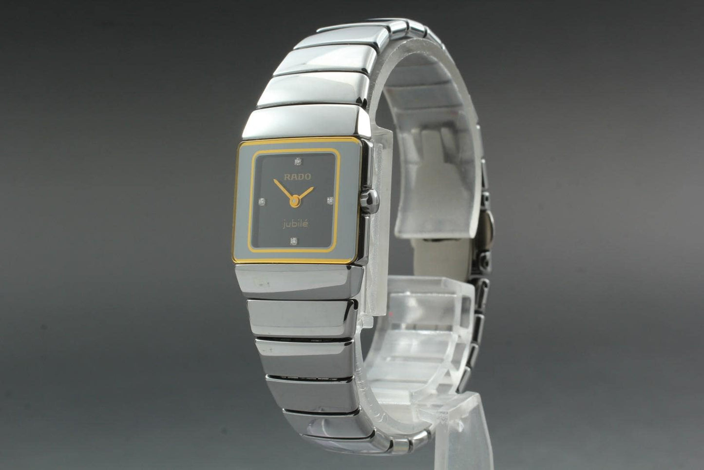 Near MINT Rado DiaStar Jublie 153.0334.3 4P Diamond Quartz 21mm Ladies Watch