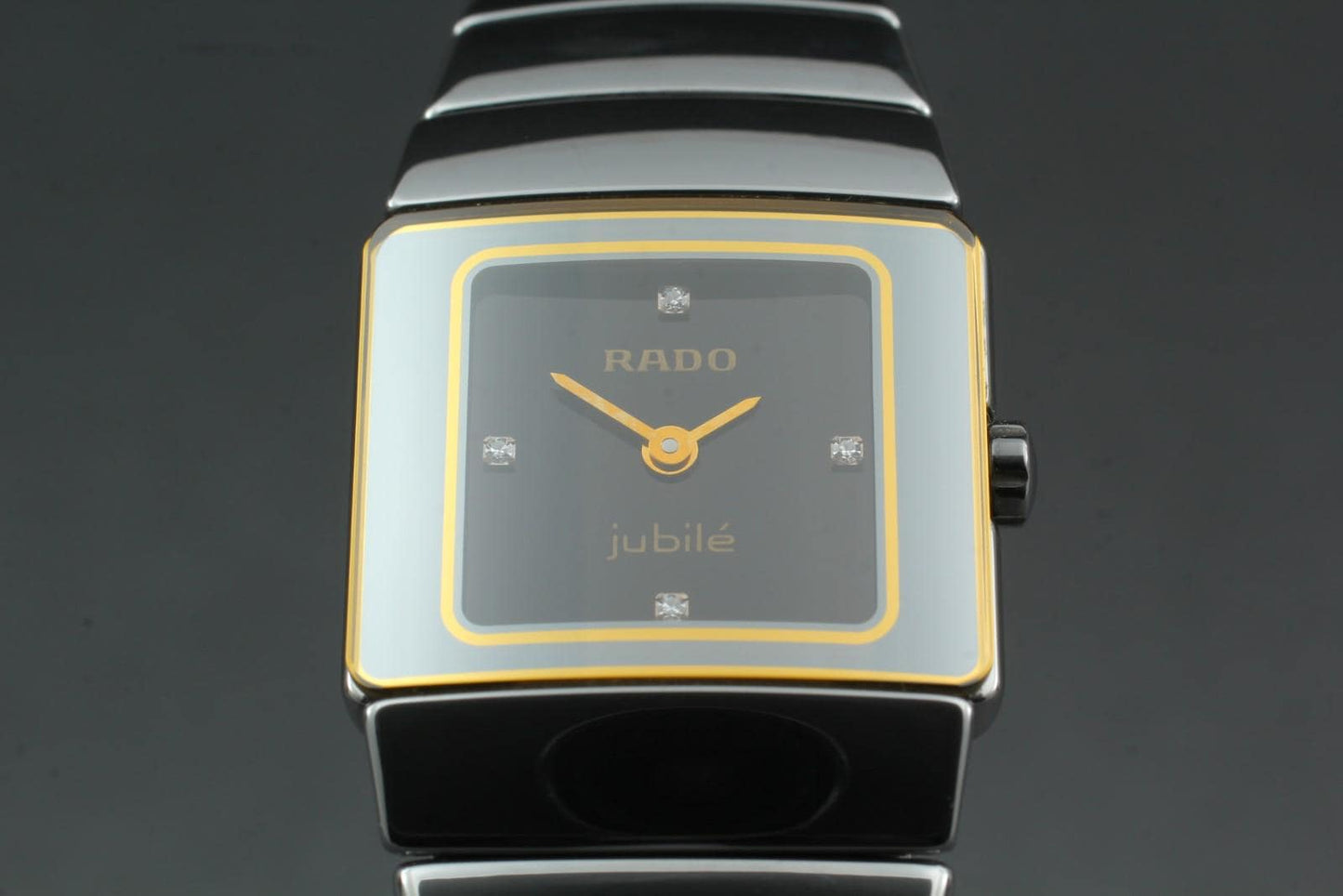 Near MINT Rado DiaStar Jublie 153.0334.3 4P Diamond Quartz 21mm Ladies Watch