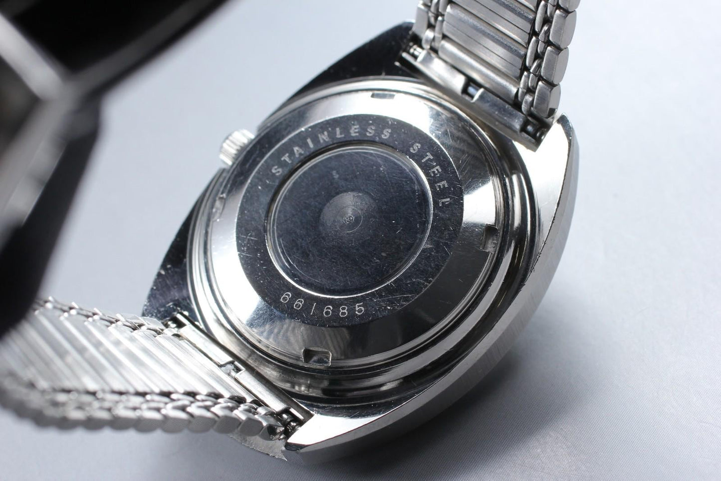 1970's Near MINT RADO Manchester Cal. 2793 Date Blue 25J Auto 35mm Men's Watch