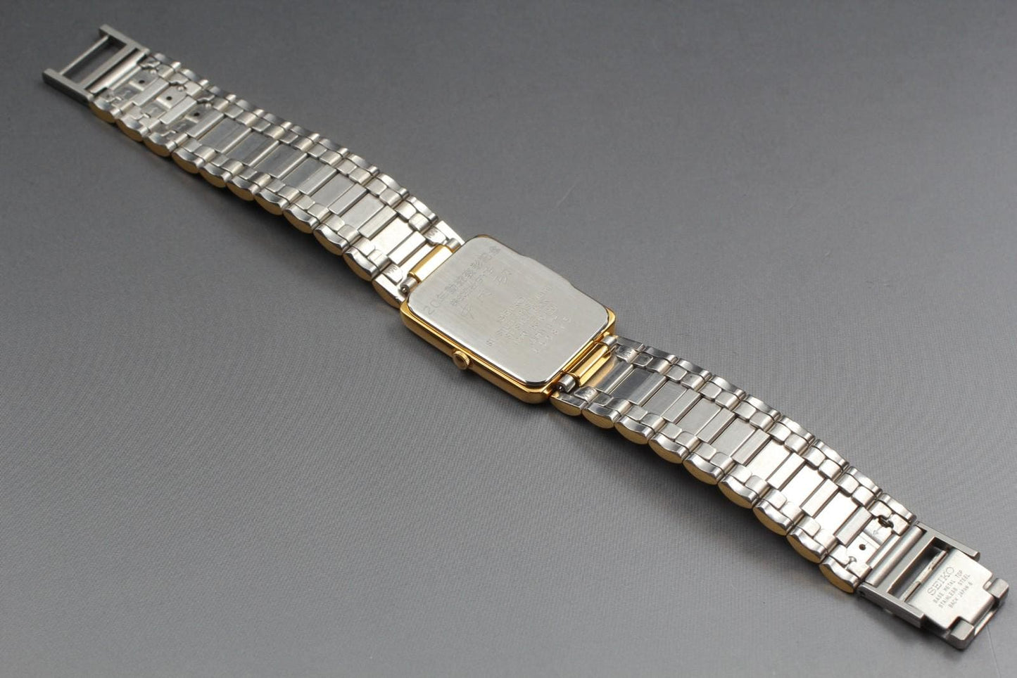 Vtg 1986 [N MINT] Seiko Arc 1220-5310 Gold Silver Quartz 22mm Unisex Watch JAPAN