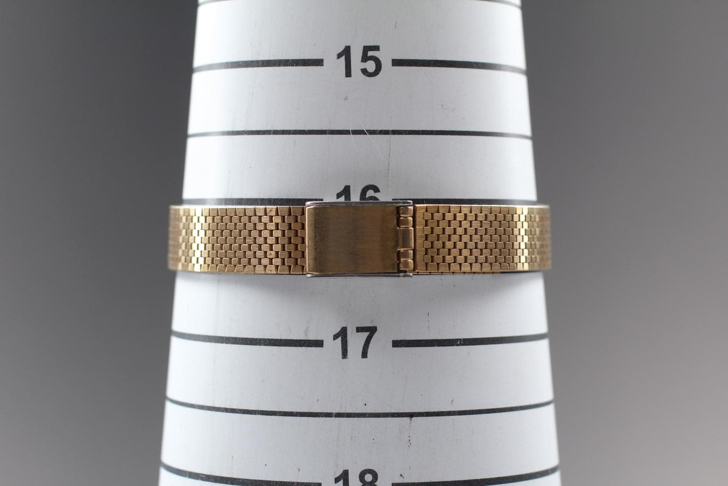 Near MINT Buren BU-9001L 5P Diamond Gold Tank Quartz 22mm Ladies Watch JAPAN
