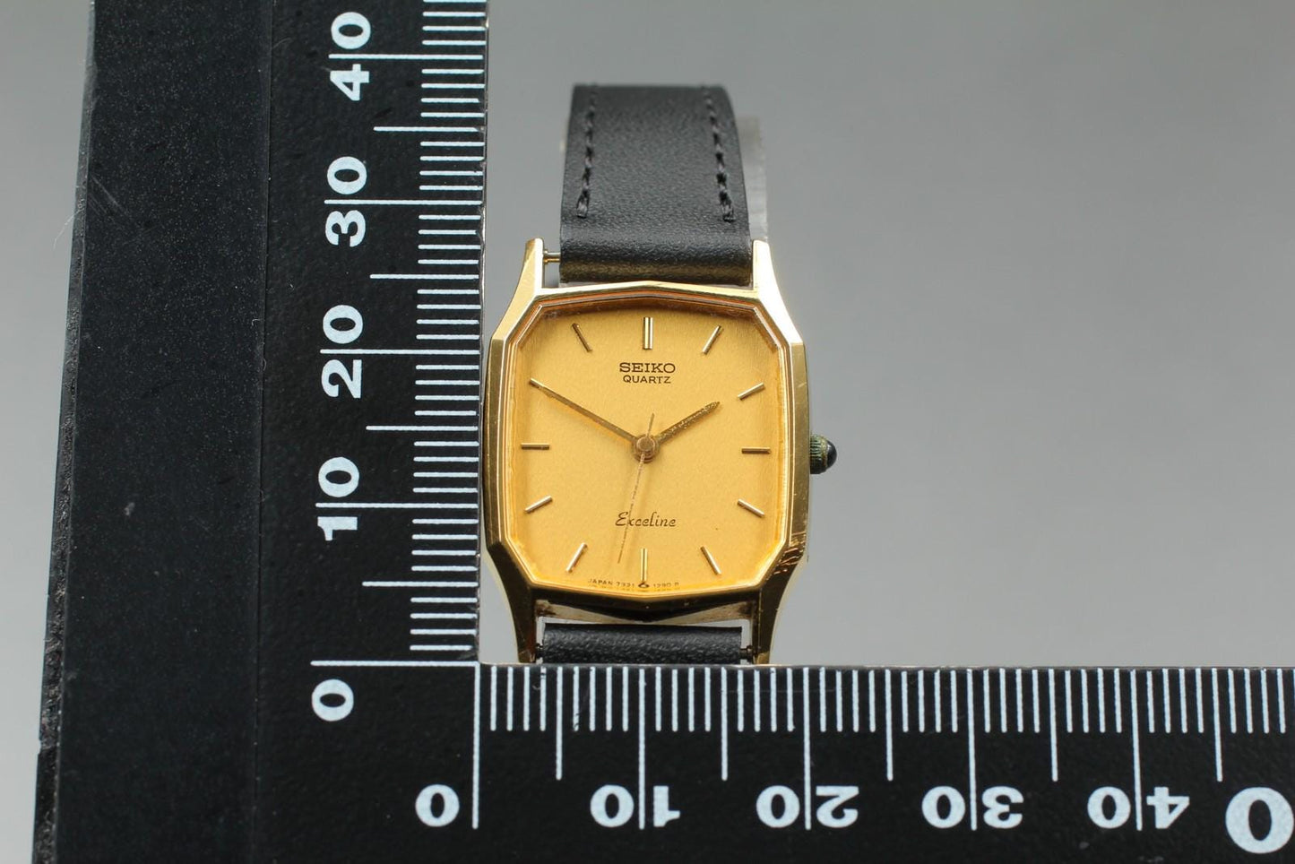 1987 Excellent+5 SEIKO Exceline 7321-5770 Gold Octagon Quartz 21mm Ladies Watch