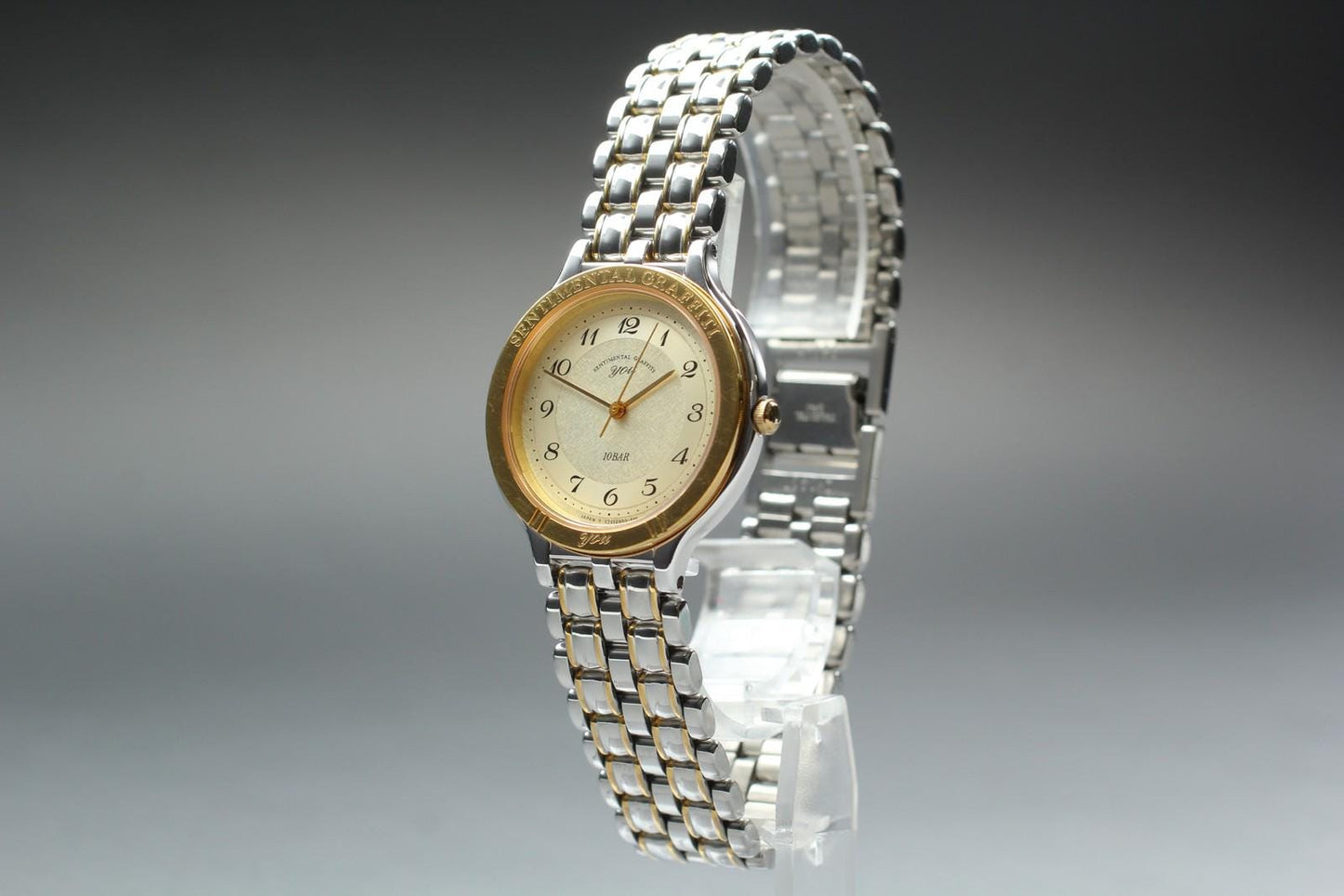Nos [N MINT / Tag] ORIENT You C752H5-00 Gold Two-tone Qz 32mm Men's Watch 20.5cm