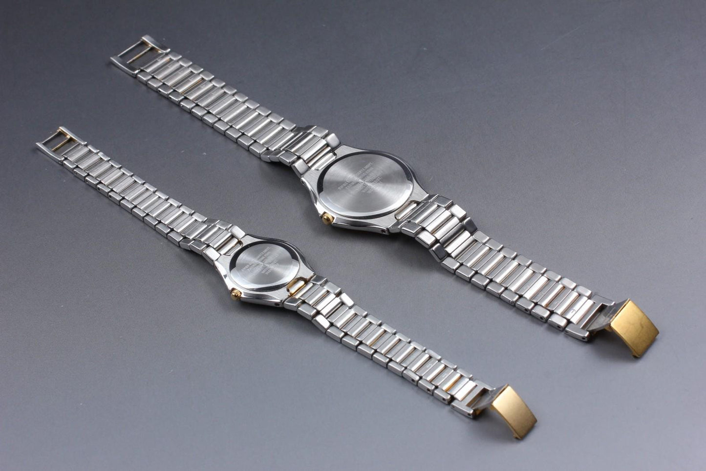 Near MINT w/ Box Paper Technos Berryear Two-tone Pair Watch 160030.31 260030.54