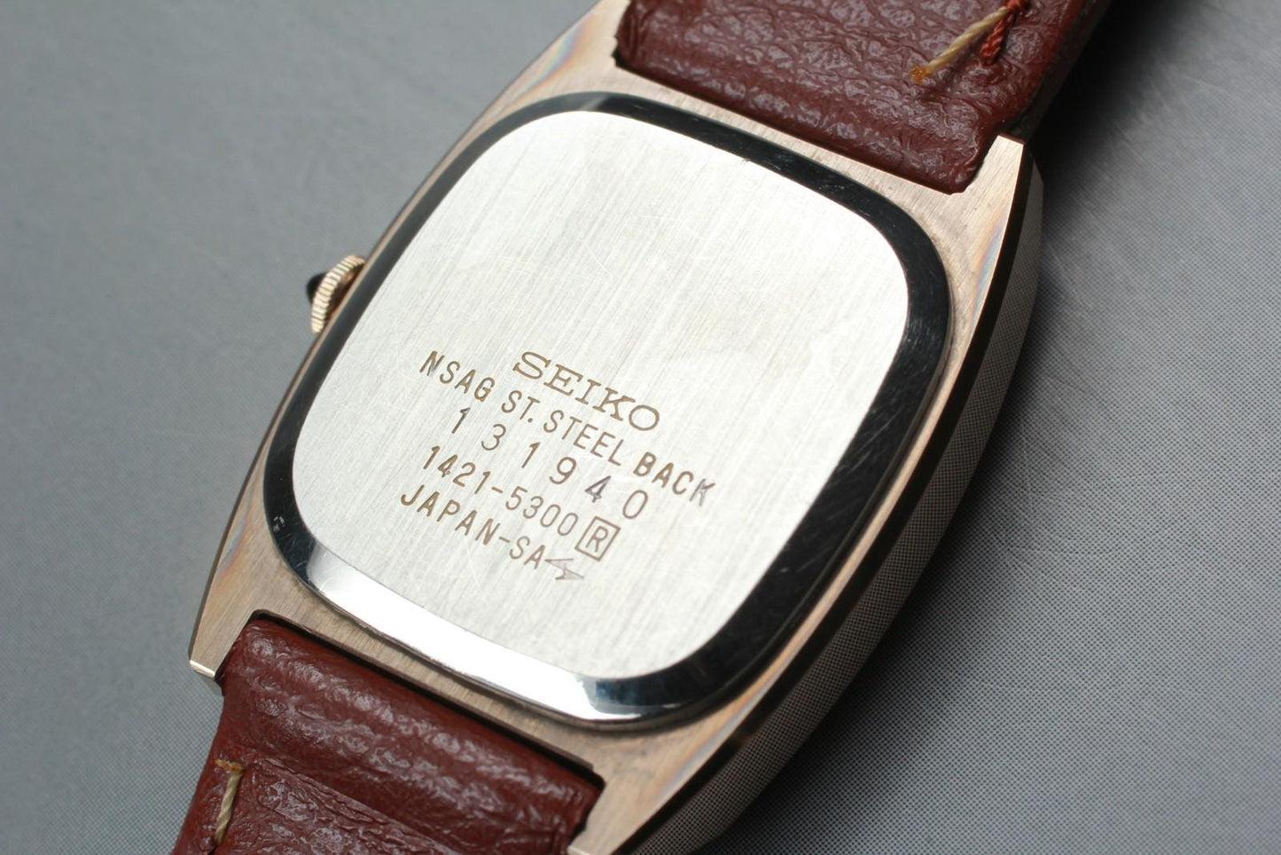 Vintage 1981 Near MINT Seiko Exceline 1421-5300 Black Quartz Ladies Watch JAPAN