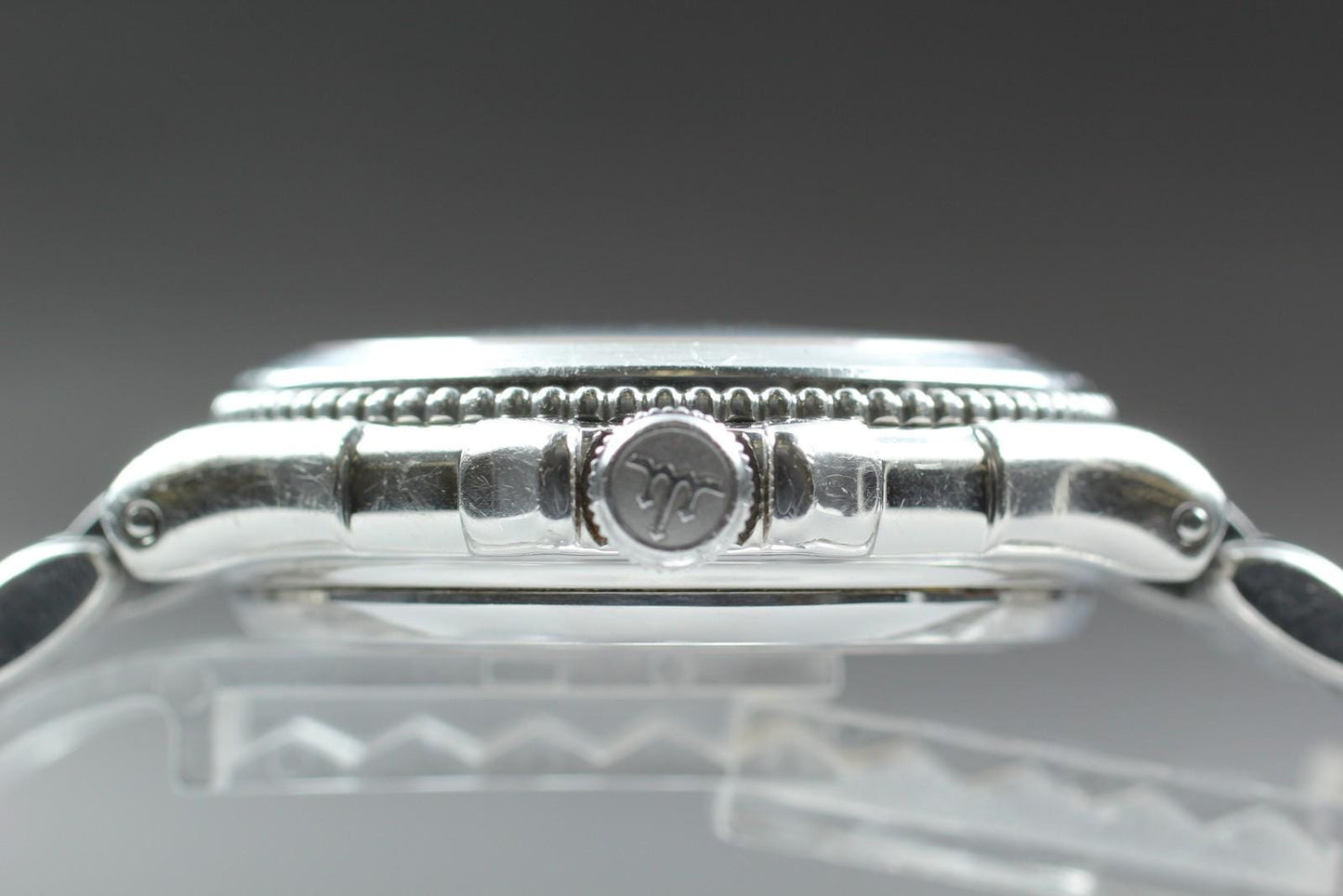 Exc+5* Seiko Credor Pacifique 8L75-0A40 Auto 40mm Silver Date Men's Watch Japan