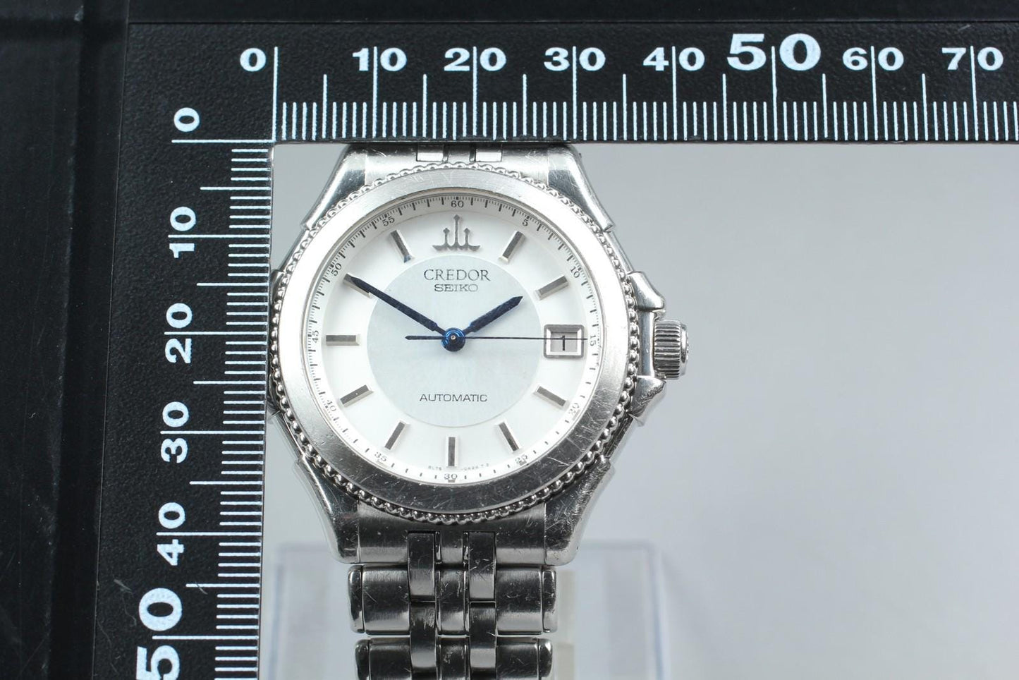 Exc+5* Seiko Credor Pacifique 8L75-0A40 Auto 40mm Silver Date Men's Watch Japan