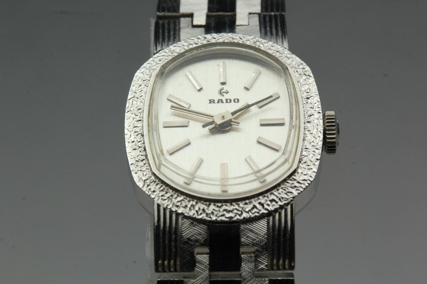 Rare 1970s [Exc+5] RADO 333.7903.4 Silver Bracelet Manual 20mm Ladies Watch