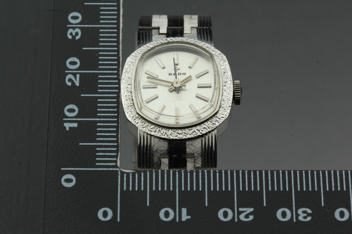 Rare 1970s [Exc+5] RADO 333.7903.4 Silver Bracelet Manual 20mm Ladies Watch