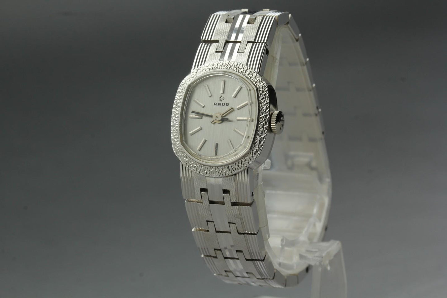 Rare 1970s [Exc+5] RADO 333.7903.4 Silver Bracelet Manual 20mm Ladies Watch