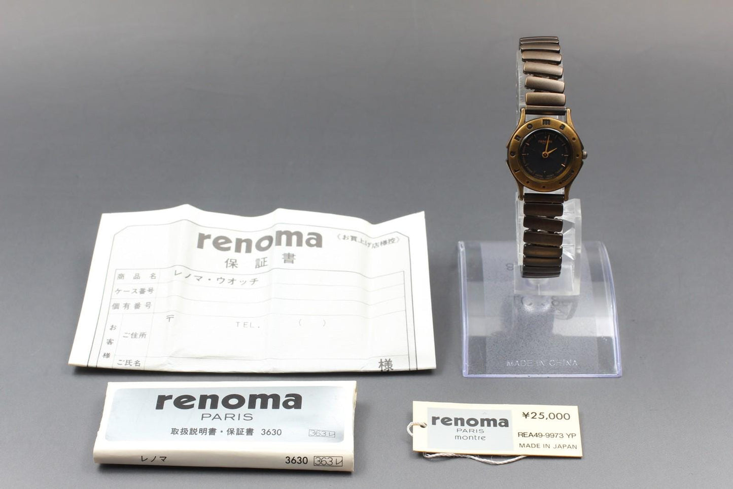 Nos w/ Tag Citizen Renoma 3630-363698 Gold 23mm Quartz Ladies Watch From JAPAN