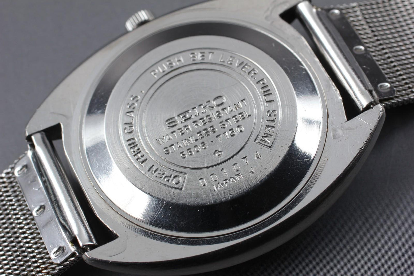 Vtg 1970 [N MINT] Seiko Lord Matic 5606-7150 Kanji Automatic Men's Watch JAPAN