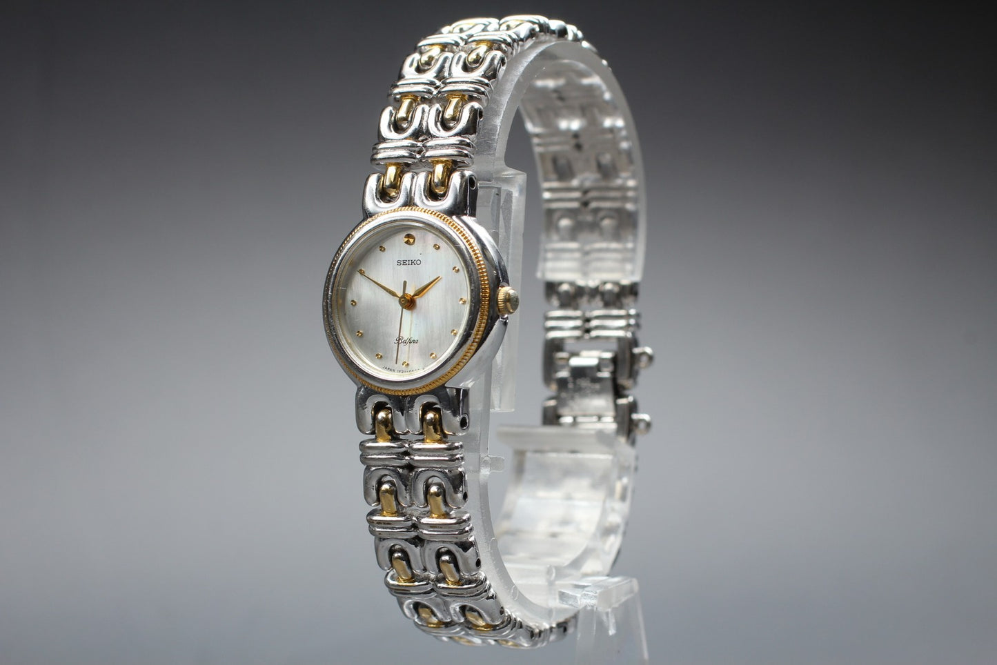 SEIKO Belfina 1F21-0D50 Silver Bracelet Quartz Ladies Watch [As-Is / Not working