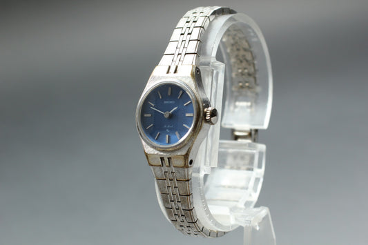 Vtg 1974 [Exc+5] SEIKO Bracelet 1120-0100 Blue Hi Beat Manual Ladies Watch JDM