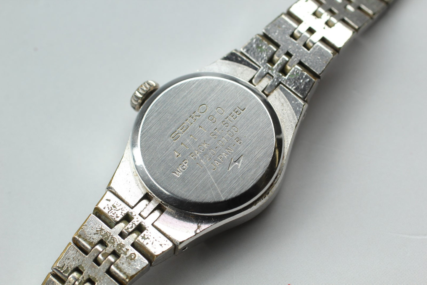 Vtg 1974 [Exc+5] SEIKO Bracelet 1120-0100 Blue Hi Beat Manual Ladies Watch JDM