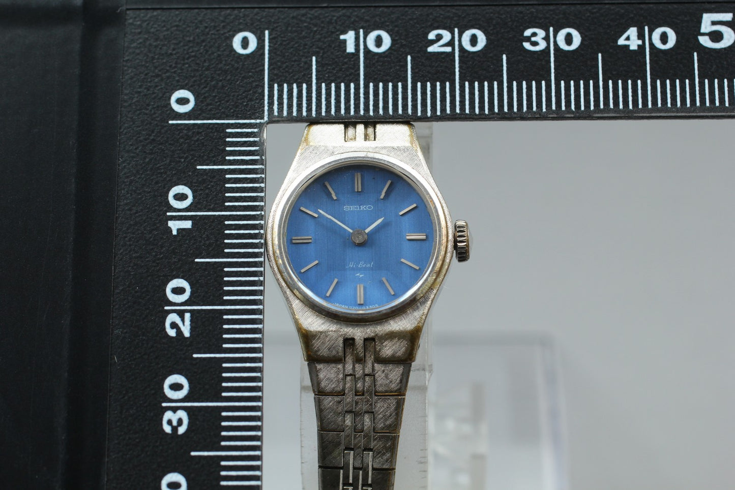 Vtg 1974 [Exc+5] SEIKO Bracelet 1120-0100 Blue Hi Beat Manual Ladies Watch JDM