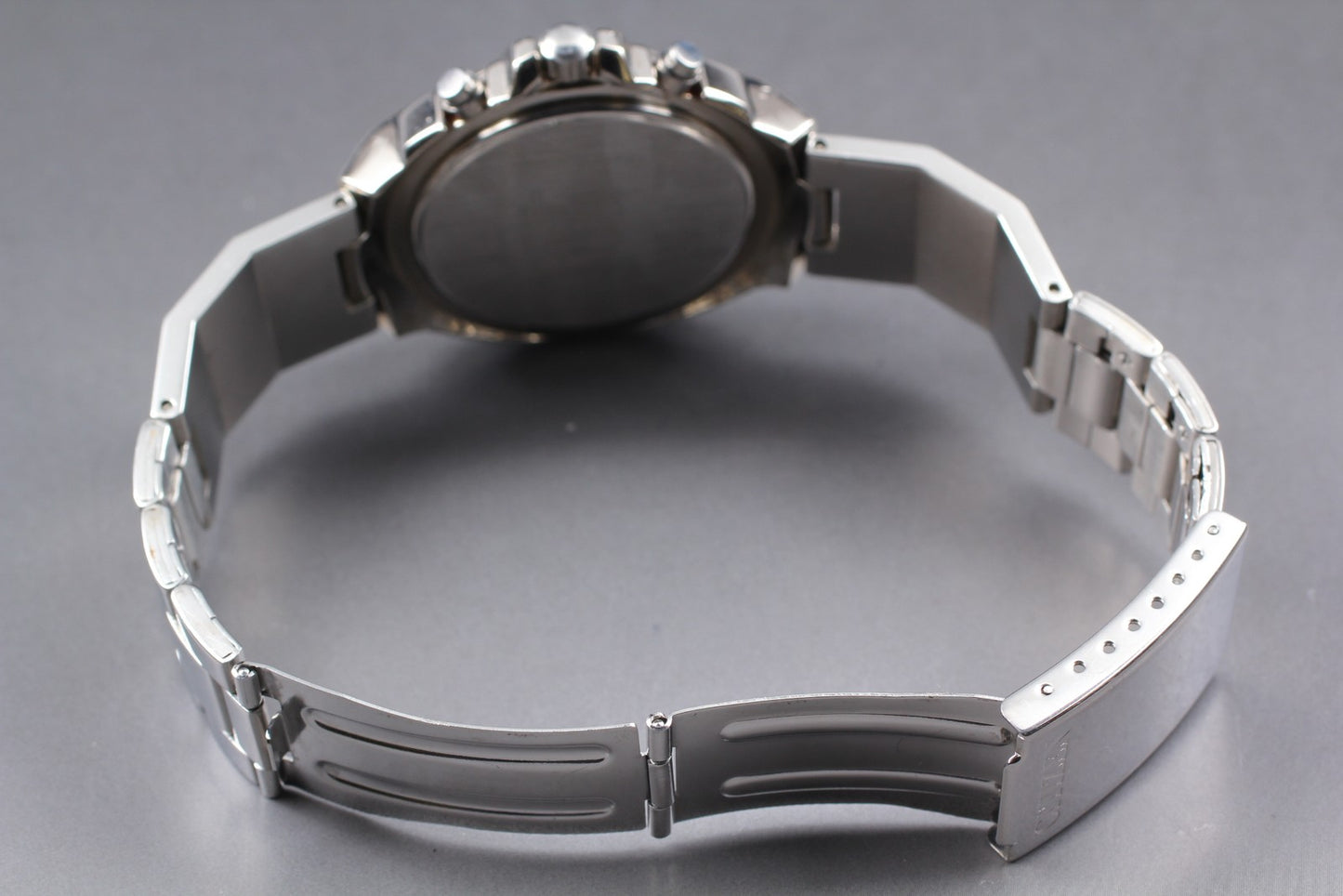 1998 [Exc+5] Citizen Oxy 0510-K12169 Chronograph Dome Quartz Men's Watch JAPAN