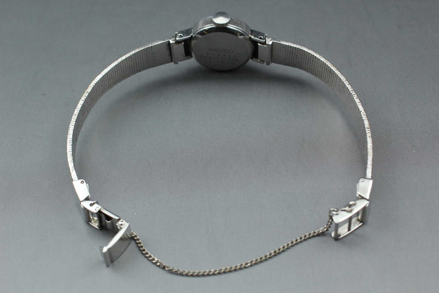 Vtg 1971 [Exc+4] SEIKO Bracelet 11-0310 Manual WGP Silver Ladies Watch Japan