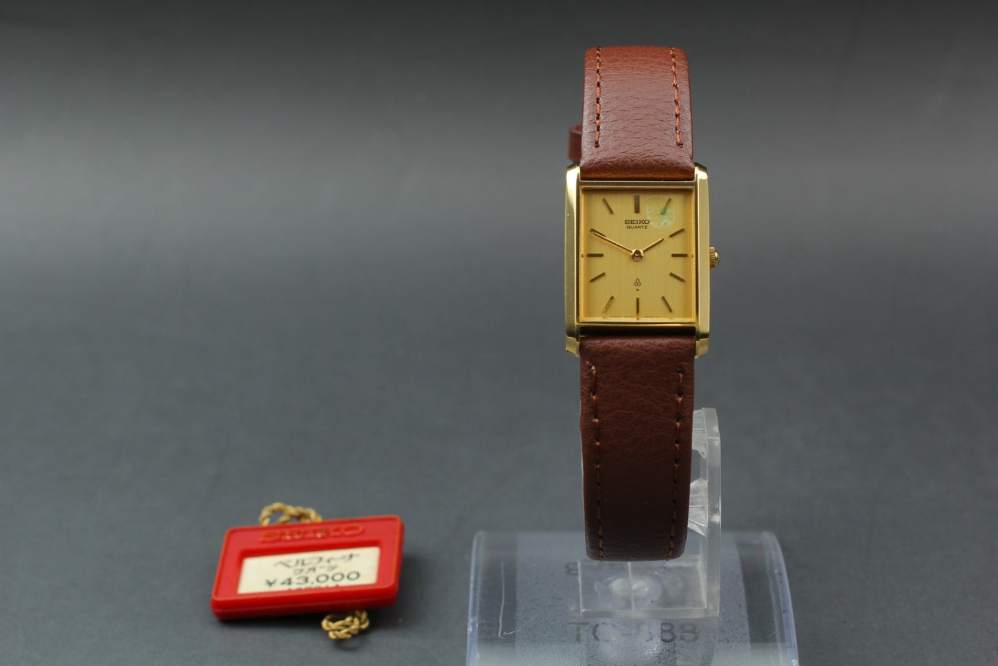 Vtg 1978 [Exc+4 w/ Tag] SEIKO Belfina 2320-5130 Gold Tank Quartz Ladies Watch