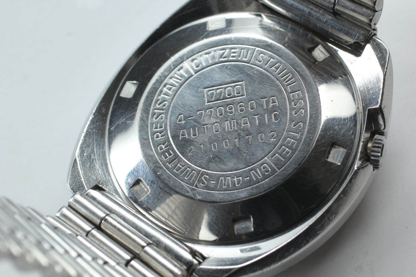 Vtg 1972 [Exc+4] Citizen Seven Star V2 7700-771556 Green JDM 38mm Mens Watch