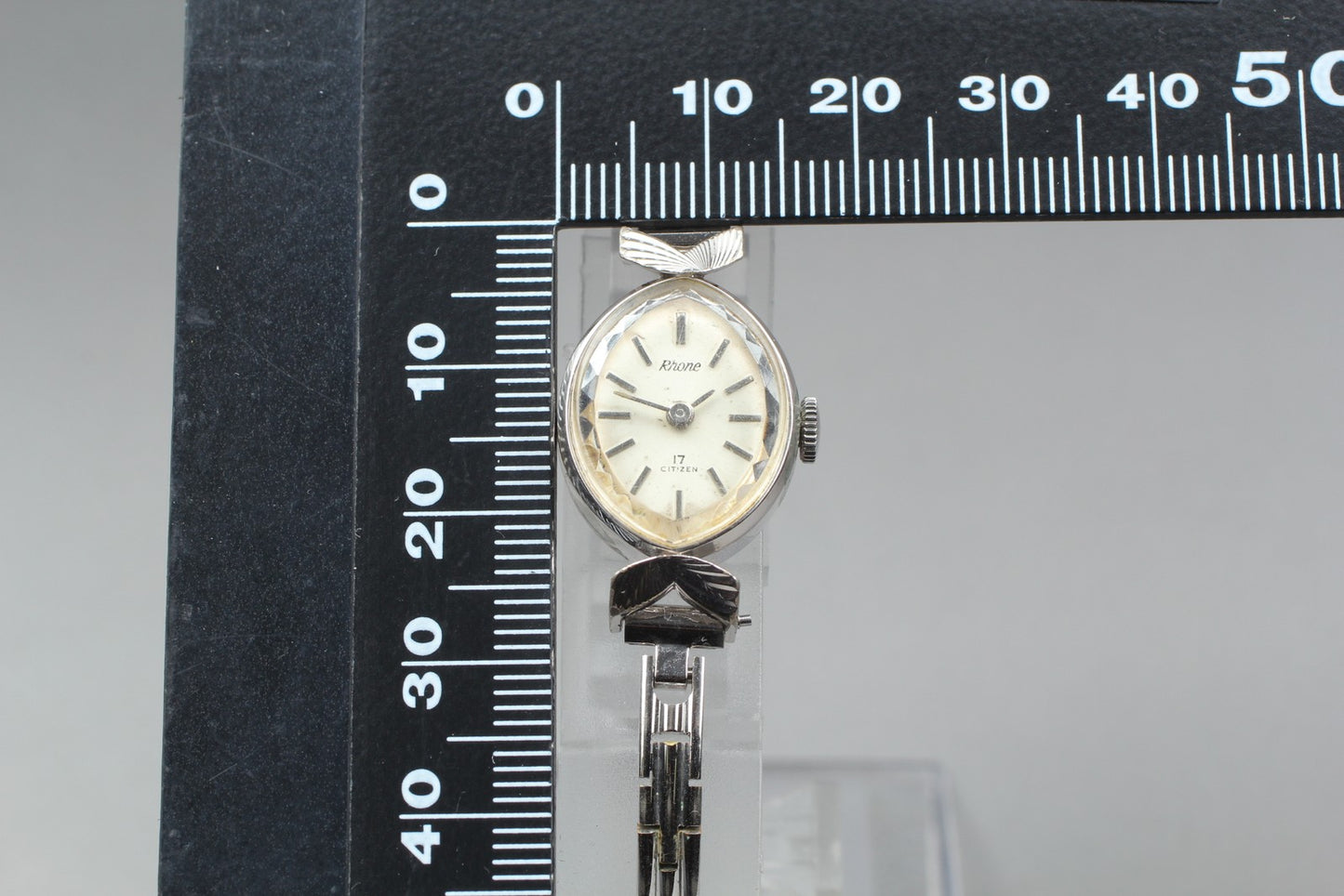 Vtg 1977 [Exc+5] Citizen Rhone RHOQ51301A-S Manual Wind 17J Ladies Watch JAPAN