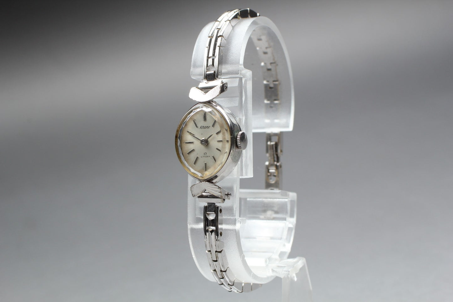 Vtg 1977 [Exc+5] Citizen Rhone RHOQ51301A-S Manual Wind 17J Ladies Watch JAPAN