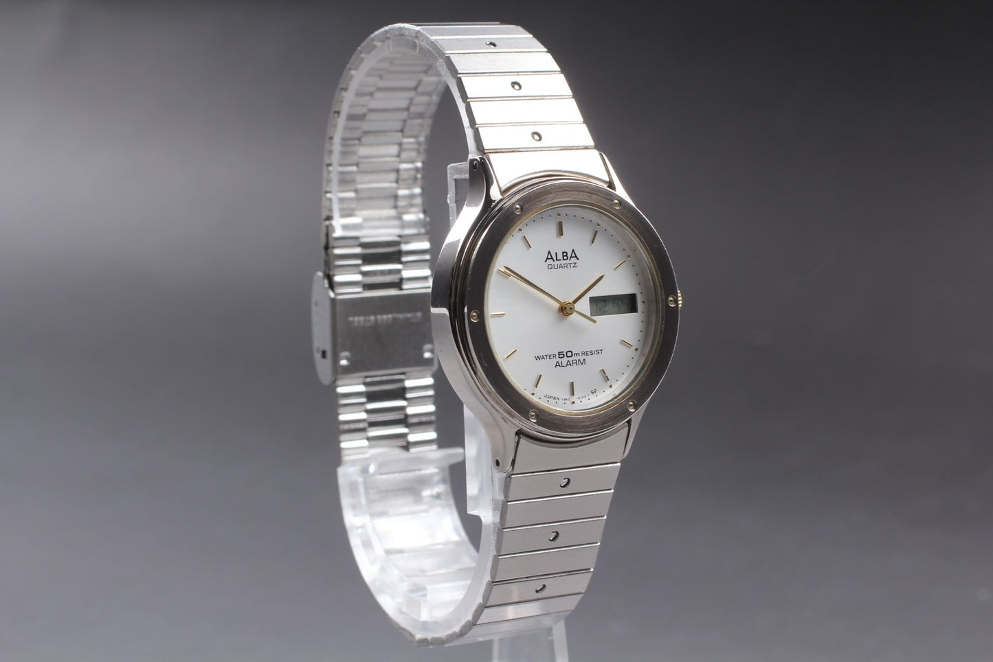 Vtg 1985 [Exc+5] SEIKO ALBA Y960-6090 Digital Analog 33mm Quartz Men's Watch