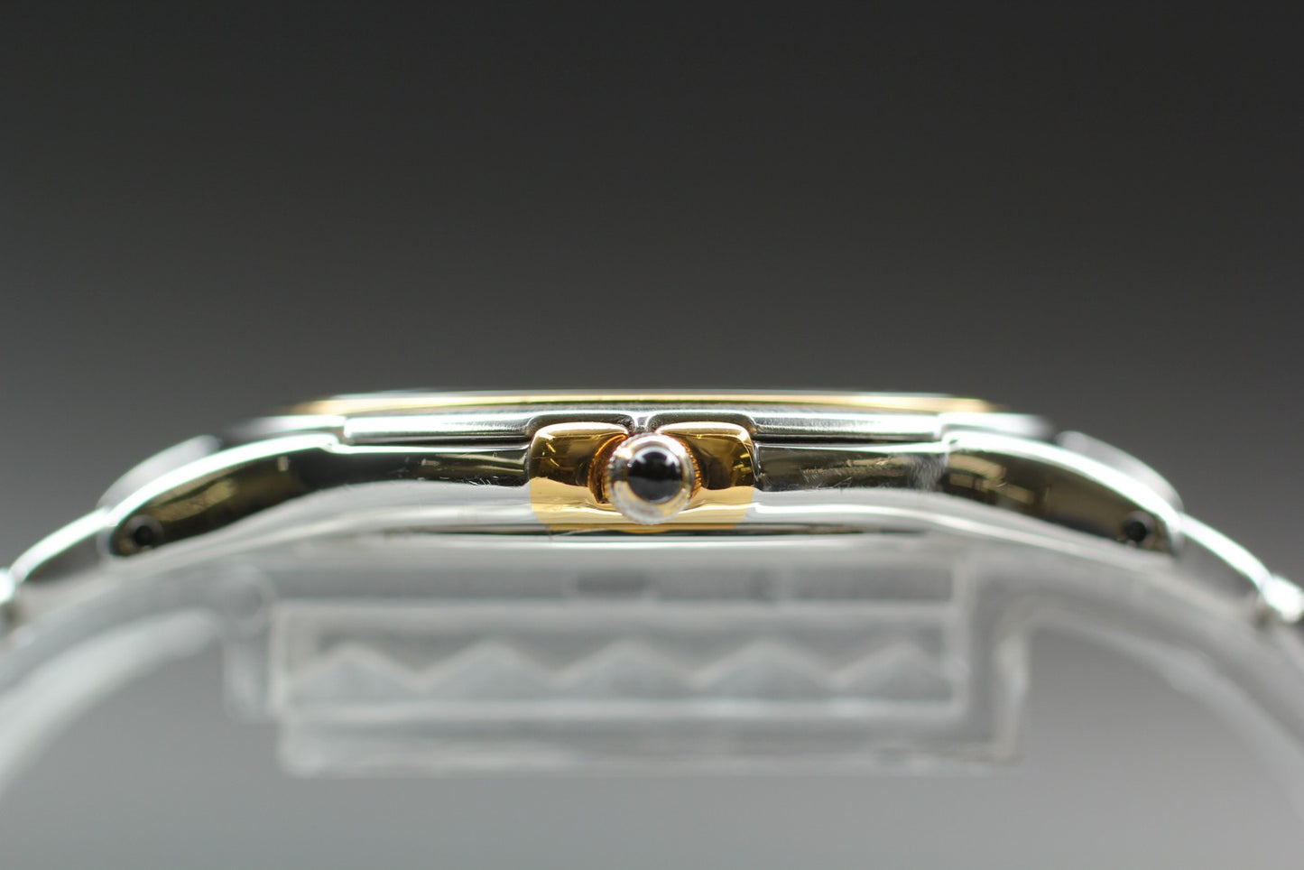 Working [Exc+5] SEIKO Dolce 8J41-6140 Gold Two-Tone Qz 33mm Watch (Crown issue)