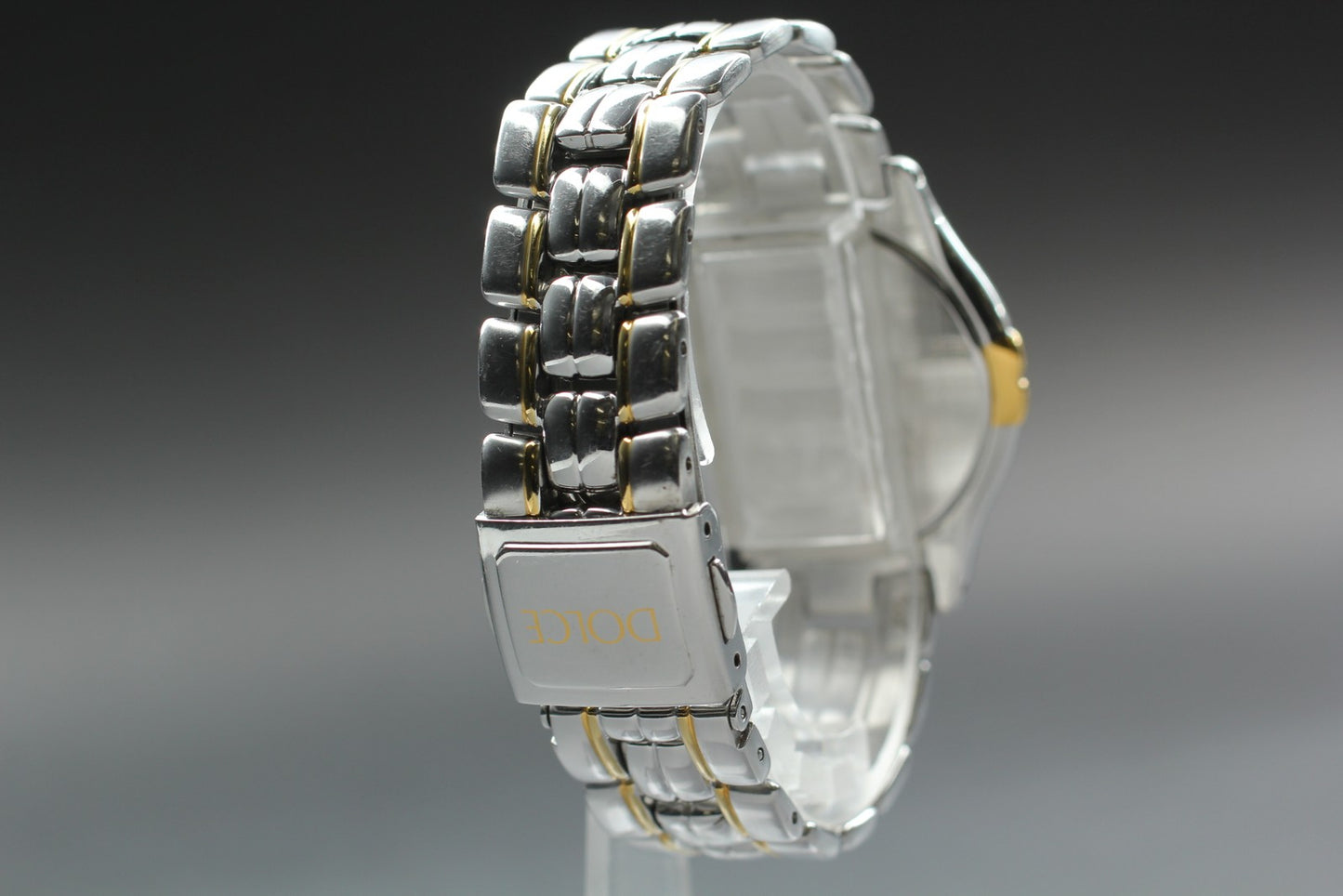 Working [Exc+5] SEIKO Dolce 8J41-6140 Gold Two-Tone Qz 33mm Watch (Crown issue)