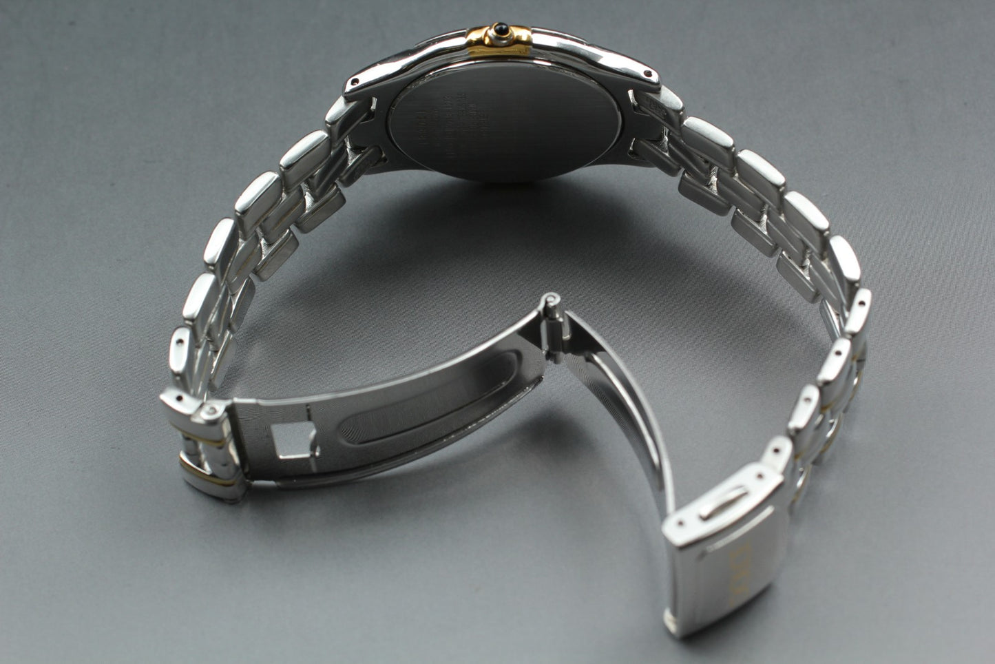 Working [Exc+5] SEIKO Dolce 8J41-6140 Gold Two-Tone Qz 33mm Watch (Crown issue)