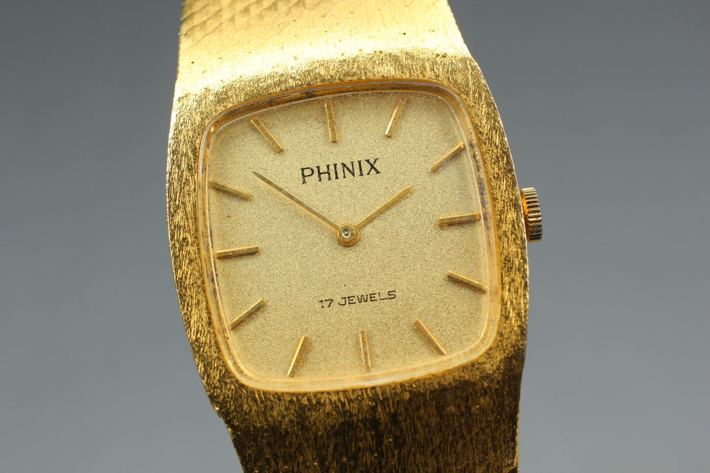 Rare [Exc+5] Vintage Phinix 81-365 Gold Tone 28mm Manual Swiss Unisex Watch