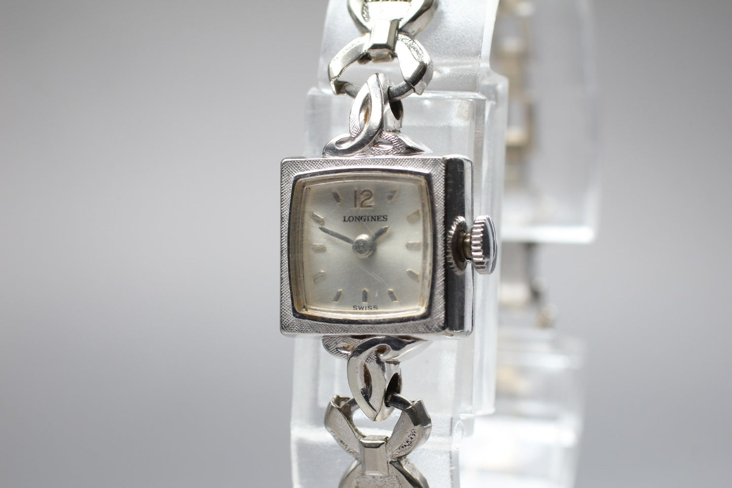 Vtg 1967 [Exc+5] LONGINES Cal.410 10KGF Square 17J Manual Ladies Watch JAPAN