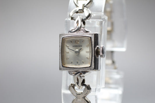 Vtg 1967 [Exc+5] LONGINES Cal.410 10KGF Square 17J Manual Ladies Watch JAPAN