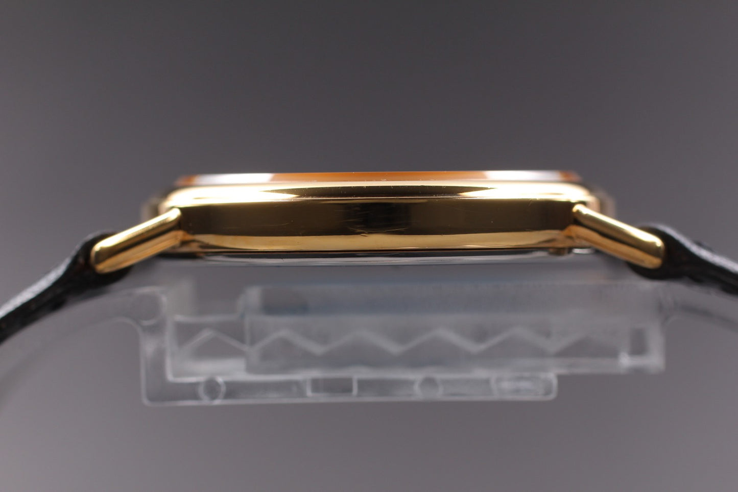 Working NOS Orient C255C3-60 Sentimental Graffiti You Black Quartz Men's Watch