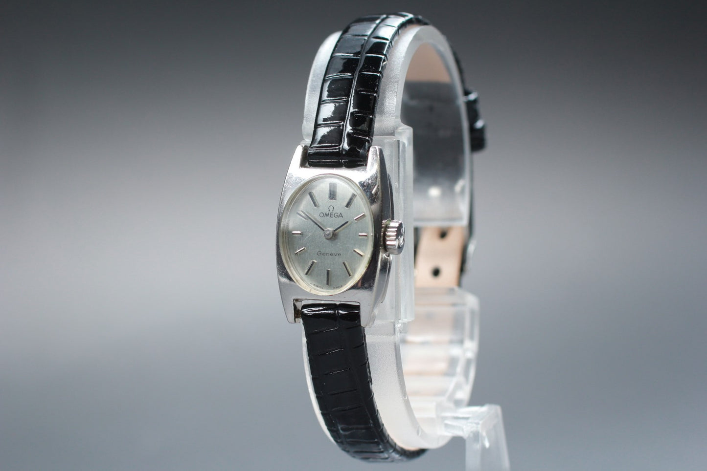 Vintage 1970 [Near MINT] OMEGA Geneve 511.362 Cal.485 Silver Manual Ladies Watch