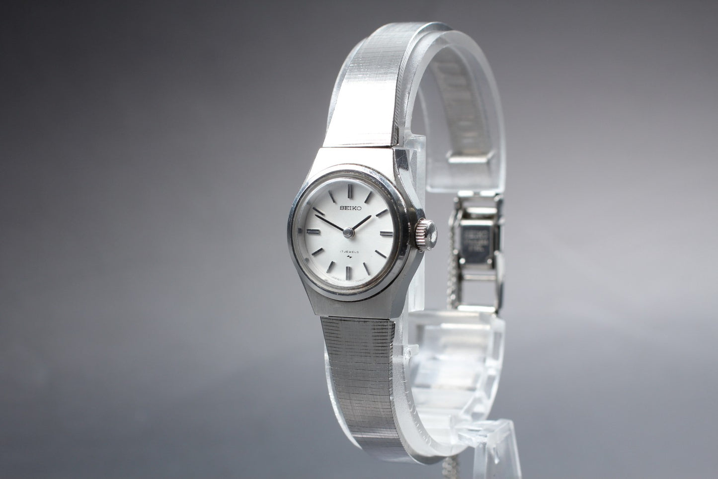 Vintage 1974 [Near MINT] SEIKO Bracelet 11-0910 Silver Manual Ladies Watch JAPAN
