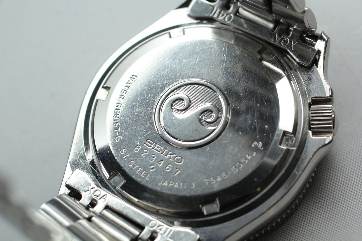 Vtg 1978 [Exc+5] SEIKO Silver Wave Z 7546-606A Pepsi Bezel Qz Men's Watch JAPAN