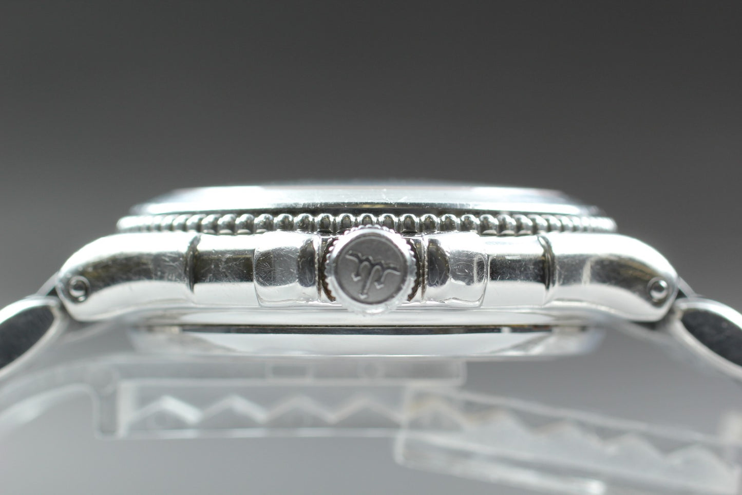 Exc+5 Seiko Credor Pacifique 8L75-0A40 Auto 40mm Silver Date Men's Watch Japan