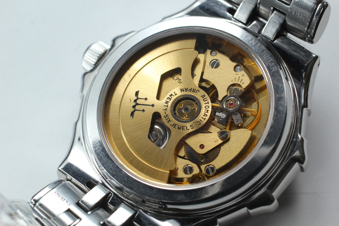 Exc+5 Seiko Credor Pacifique 8L75-0A40 Auto 40mm Silver Date Men's Watch Japan