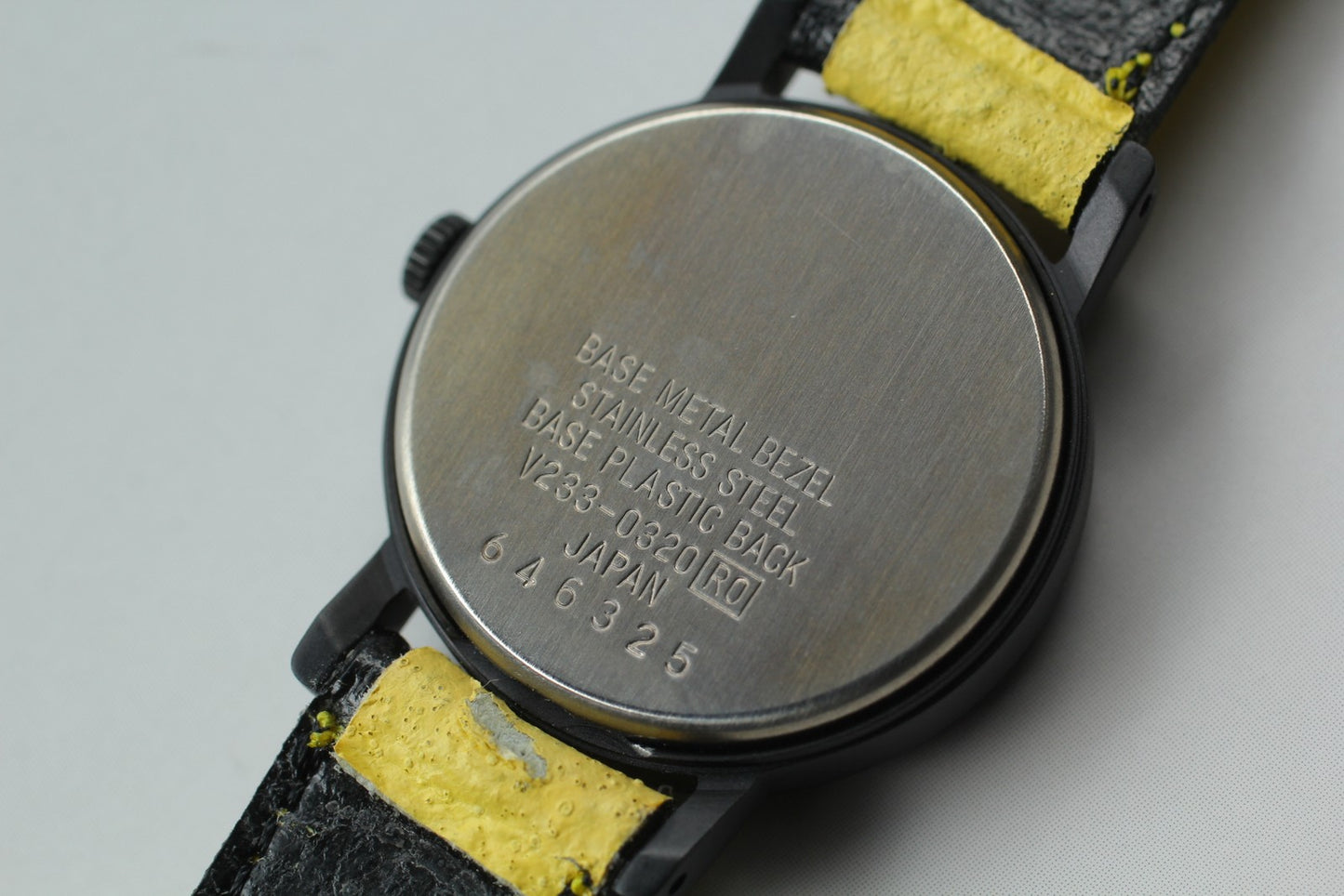 Rare 1996 [Nos w/ Tag] Seiko Alba V233-0320 Yellow Black Qz Ladies Watch JAPAN