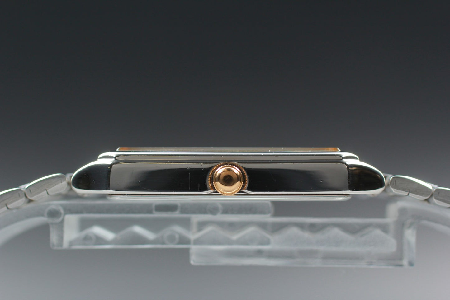 Vintage 1992 [N MINT] SEIKO Galaxy V701-5G30 Silver Tank Quartz 27mm Men's Watch