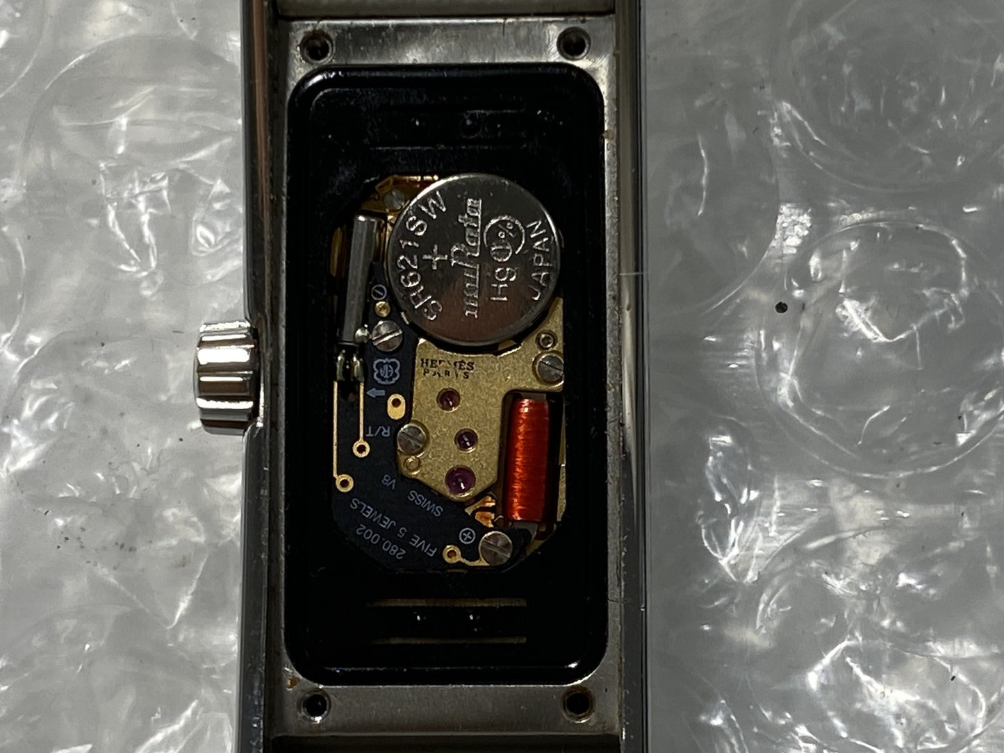 Exc+5 / Box HERMES Kelly 2 KT1.210 Double Tour White Quartz Ladies Watch JAPAN