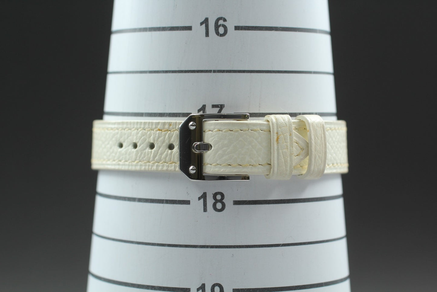 Exc+5 / Box HERMES Kelly 2 KT1.210 Double Tour White Quartz Ladies Watch JAPAN