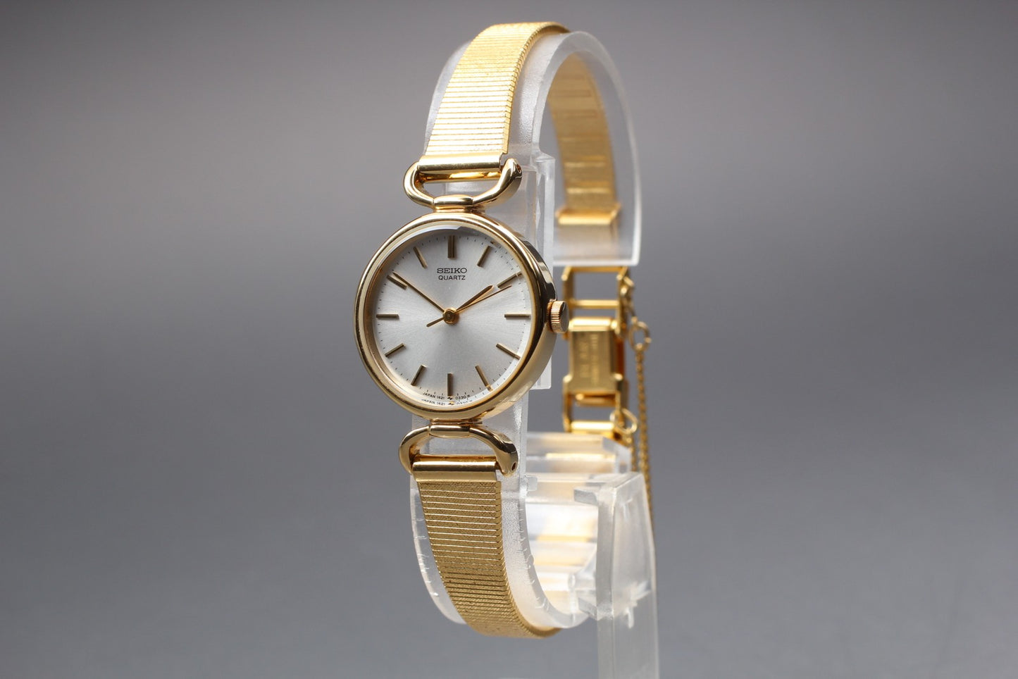 Vintage 1980 [NOS w/ Tag] SEIKO Socie 1421-0060 Gold Bracelet Qz Ladies Watch