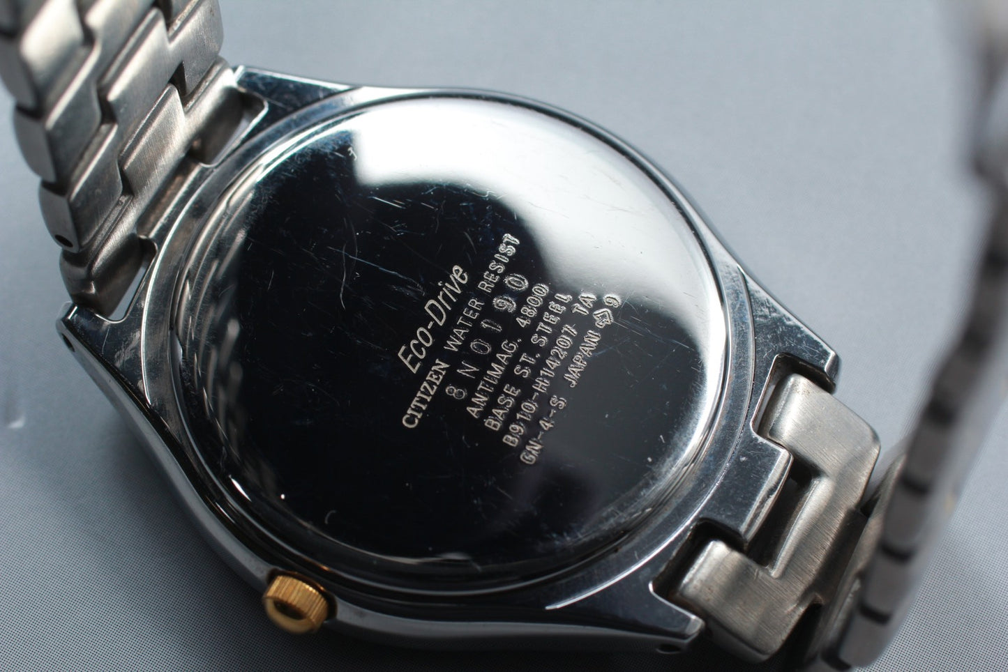 Near MINT Citizen Forma Eco-Drive B910-H14207 Black Silver Solar Men's Watch