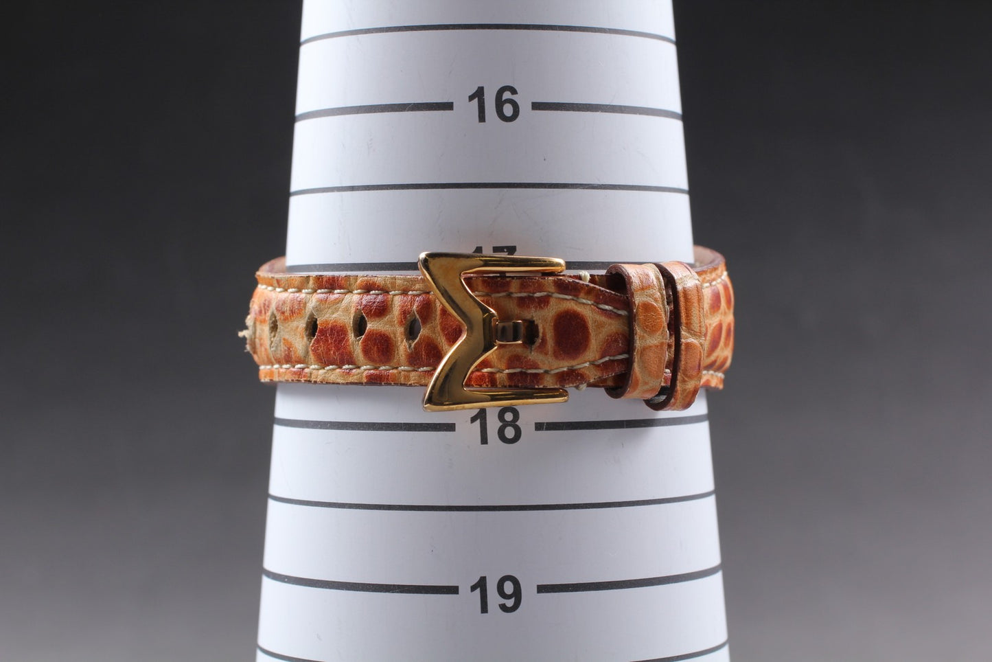 Exc+5 / New Battery* Gaga Milano Napoleon MOP Brown Qz 36mm Unisex Watch JAPAN