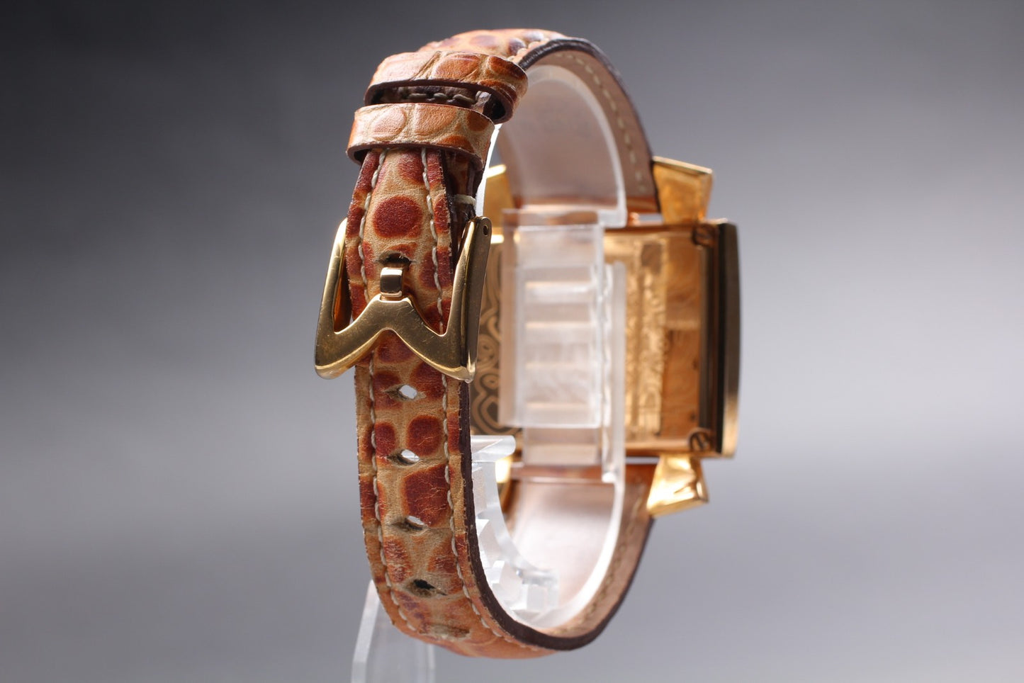 Exc+5 / New Battery* Gaga Milano Napoleon MOP Brown Qz 36mm Unisex Watch JAPAN