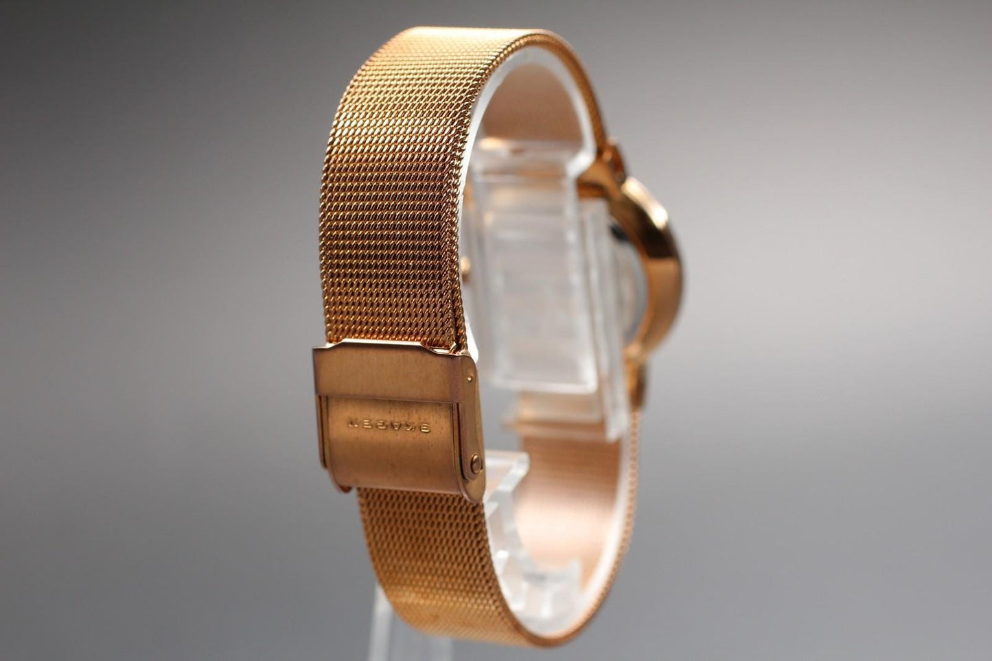Near MINT Skagen J355SRR White Rose Gold JDM Quartz 26mm Ladies Watch From JAPAN