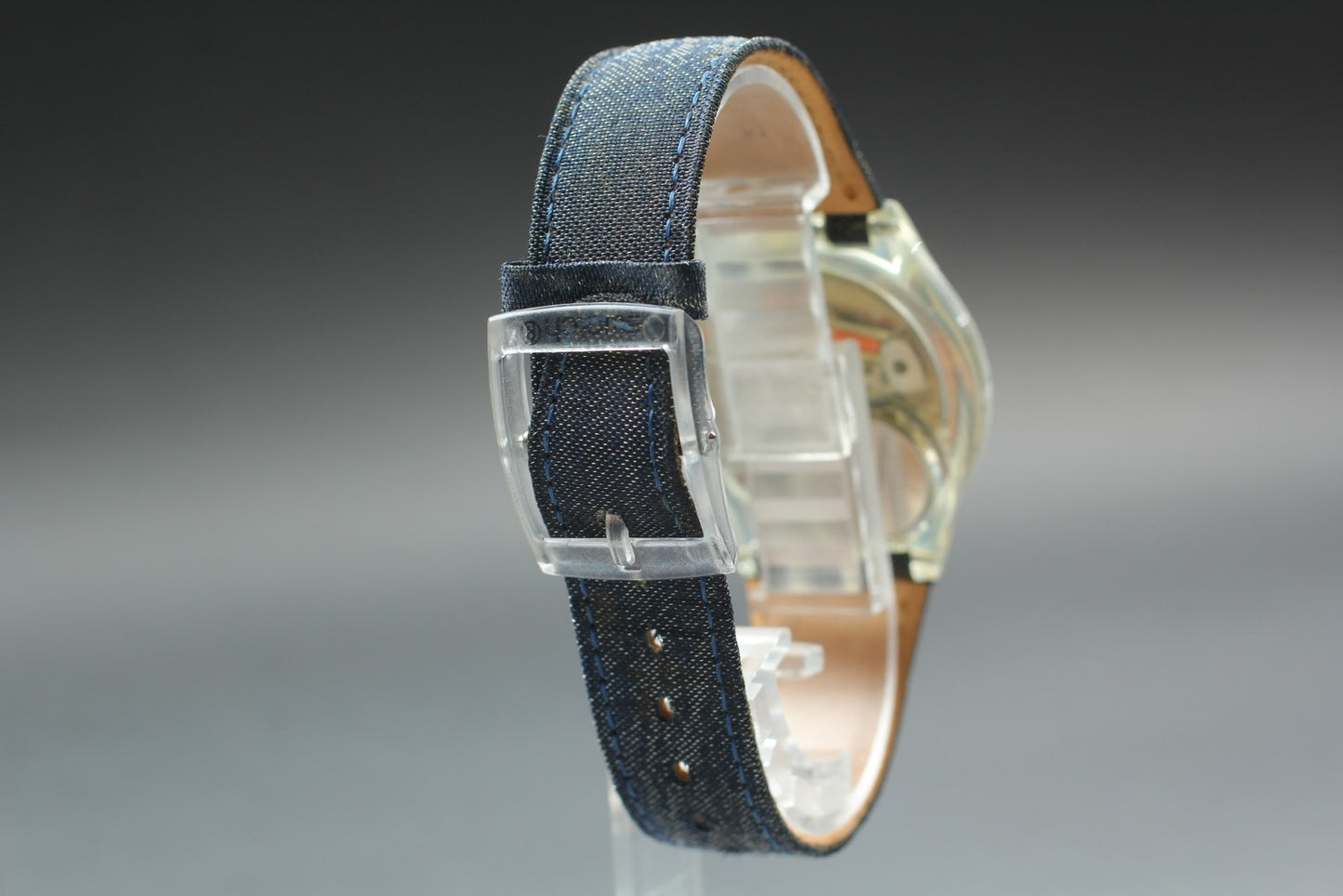 Near MINT w/ Box Papers* Swatch Bleu Travail GK735 Quartz Men's Watch From JAPAN